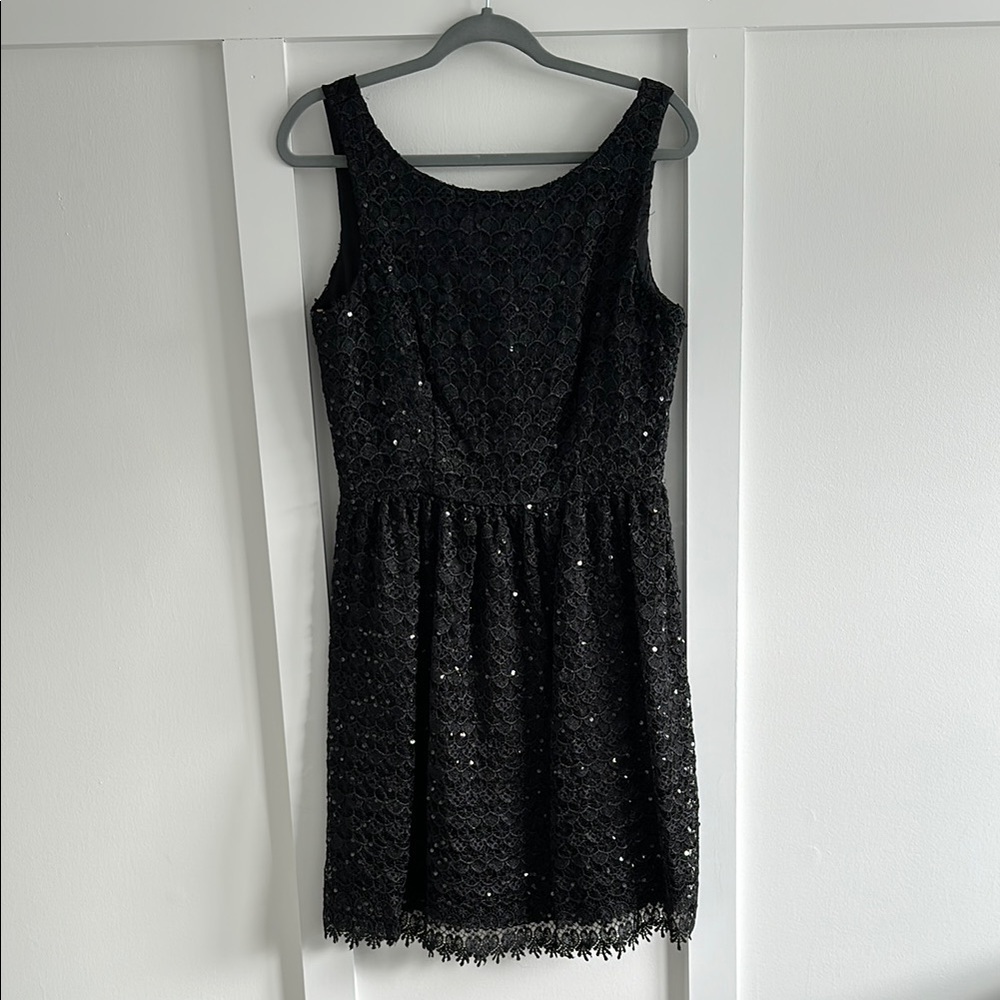 MARINA Black Mini Dress